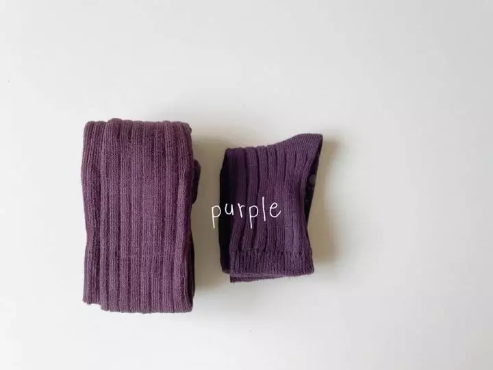 Teamand - Korean Children Fashion - #prettylittlegirls - Leggings Rib Socks Set - 6