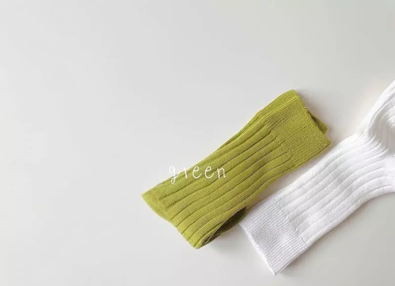 Teamand - Korean Children Fashion - #prettylittlegirls - RIb Knee Socks - 9