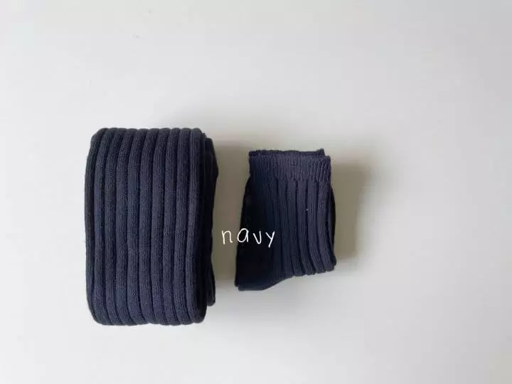 Teamand - Korean Children Fashion - #stylishchildhood - Leggings Rib Socks Set - 9