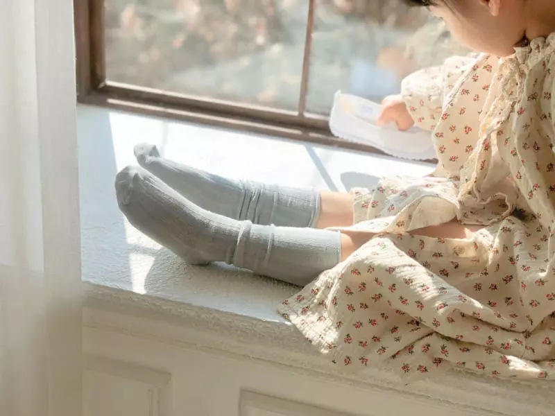 Teamand - Korean Children Fashion - #todddlerfashion - Rolling Knee Socks  - 4