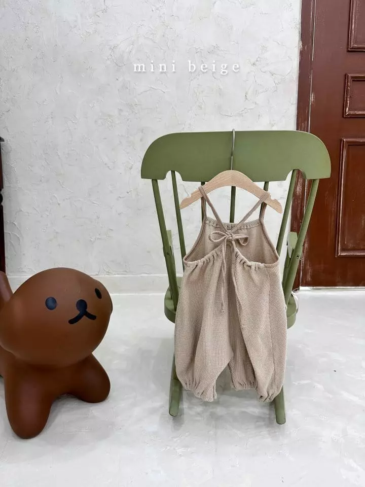 The Beige - Korean Baby Fashion - #babyclothing - Waffle Sleeveless Bodysuit - 2