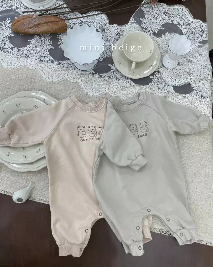 The Beige - Korean Baby Fashion - #babyclothing - Jelly Bear Bodysuit