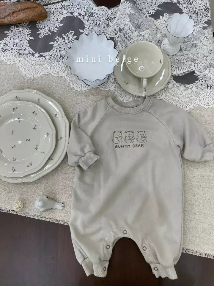 The Beige - Korean Baby Fashion - #babyfever - Jelly Bear Bodysuit - 3