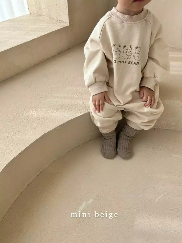 The Beige - Korean Baby Fashion - #babyootd - Jelly Bear Bodysuit - 7