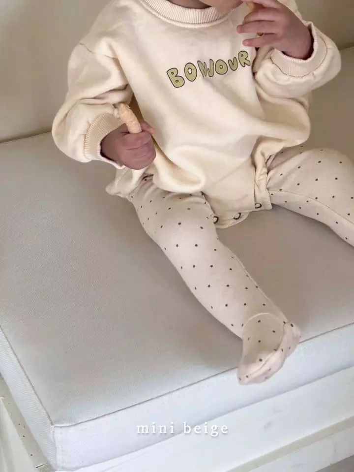 The Beige - Korean Baby Fashion - #babyoutfit - Foot Leggings - 12