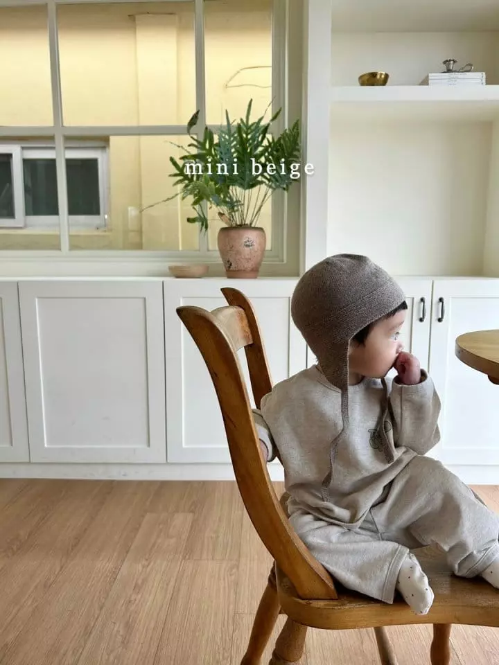 The Beige - Korean Baby Fashion - #smilingbaby - Thank You Top Bottom Set - 12