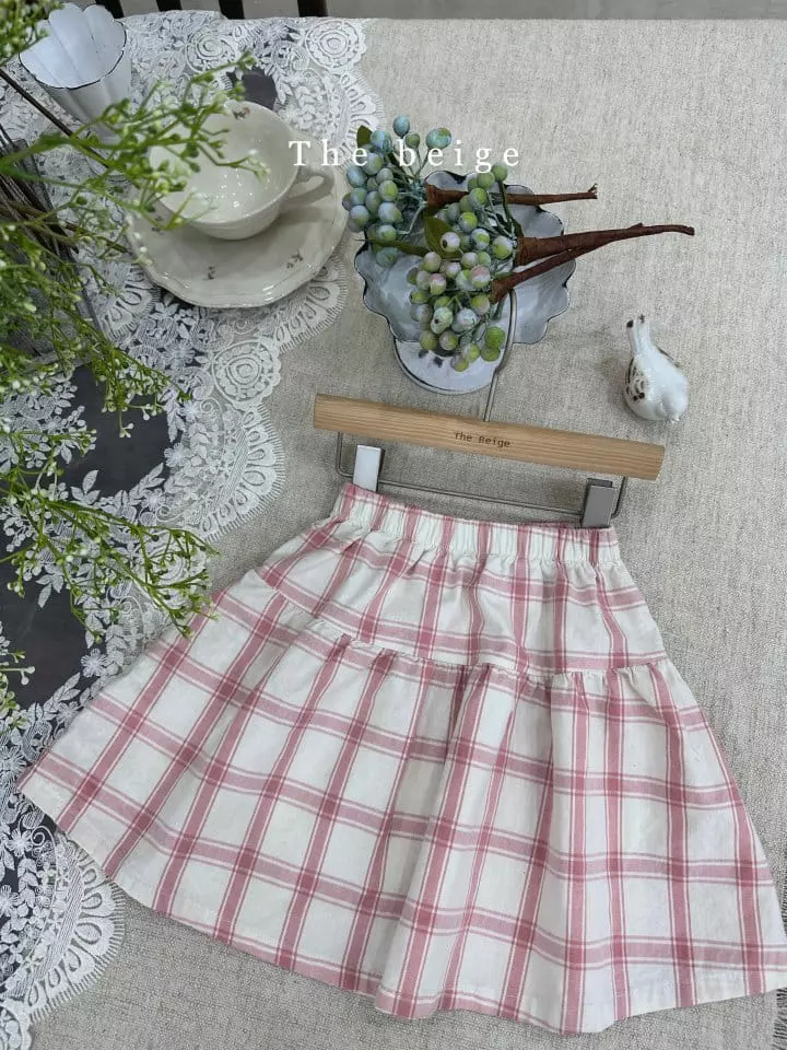 The Beige - Korean Children Fashion - #Kfashion4kids - Check Cancan Skirt - 3