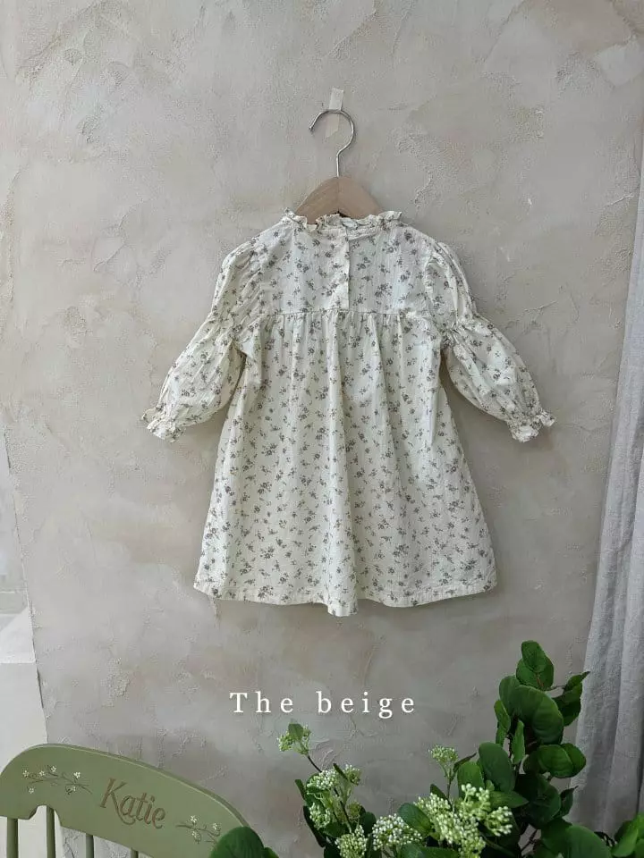The Beige - Korean Children Fashion - #Kfashion4kids - Flower Smocked One-piece - 6