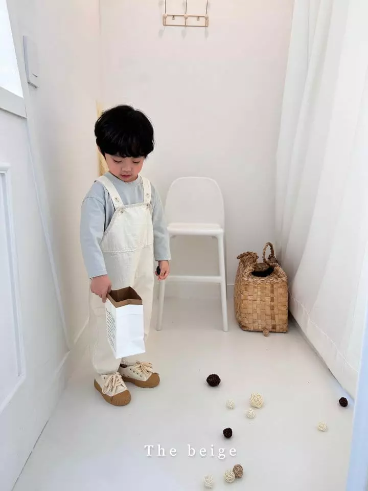 The Beige - Korean Children Fashion - #childofig - Circle Dungarees Pants - 10