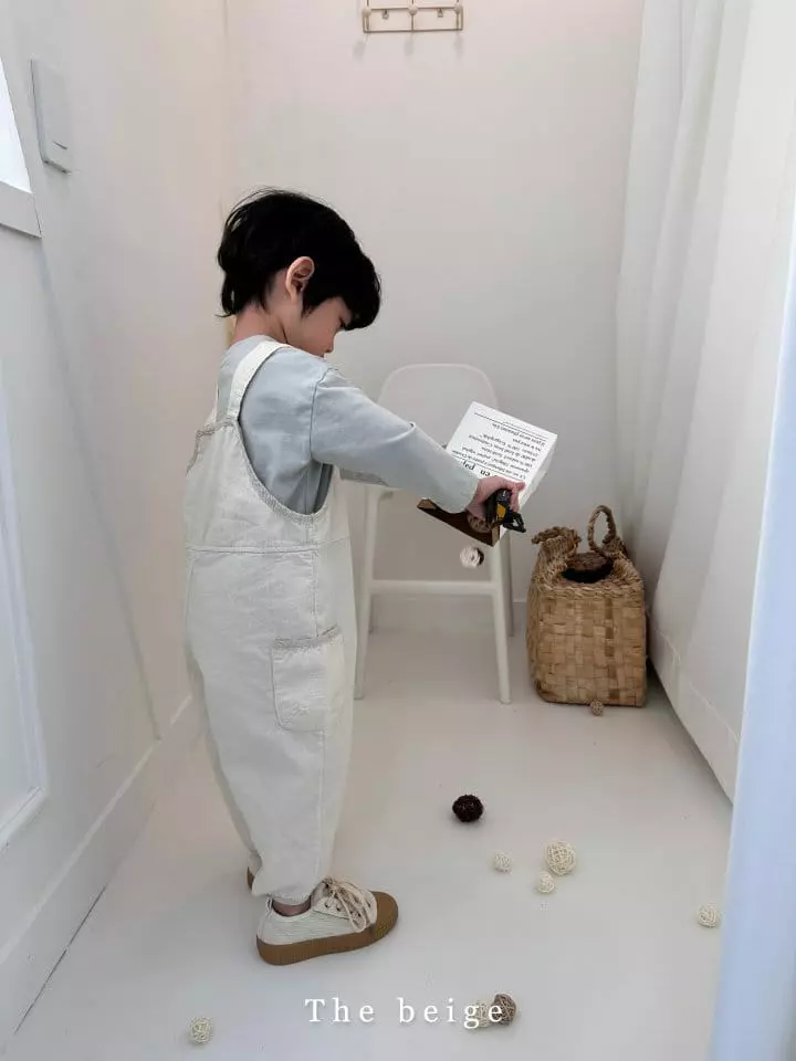 The Beige - Korean Children Fashion - #childofig - Circle Dungarees Pants - 9