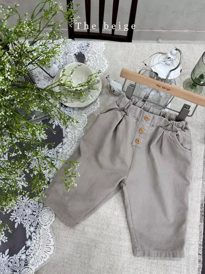 The Beige - Korean Children Fashion - #discoveringself - Button Baggy Pants