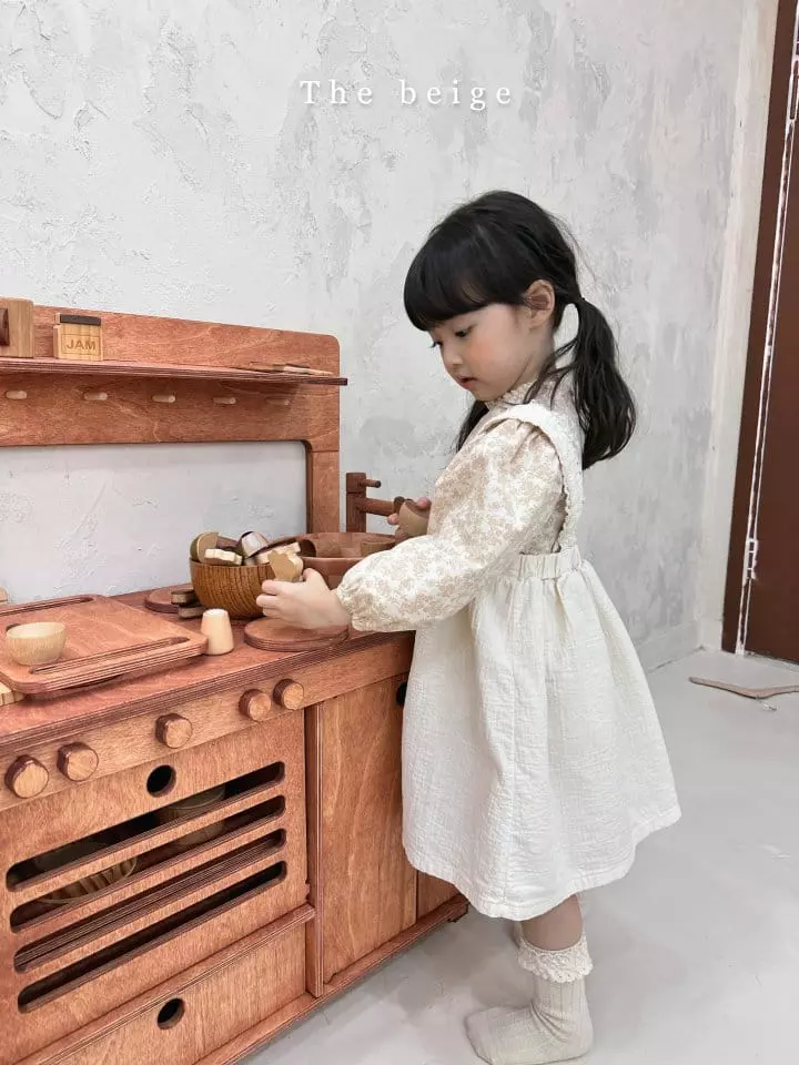 The Beige - Korean Children Fashion - #discoveringself - Lace Dungarees Skirt - 10