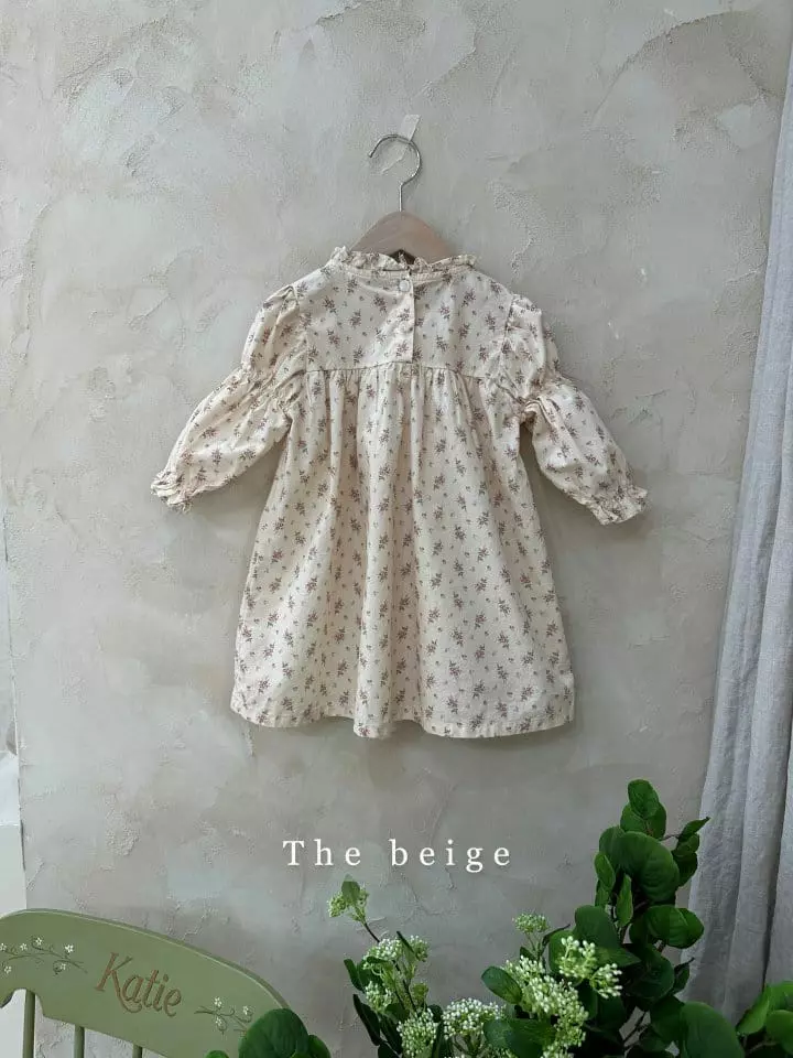 The Beige - Korean Children Fashion - #kidsshorts - Flower Smocked One-piece - 3