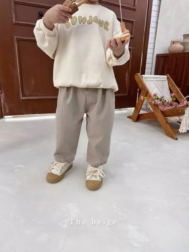 The Beige - Korean Children Fashion - #kidsshorts - Button Baggy Pants - 4
