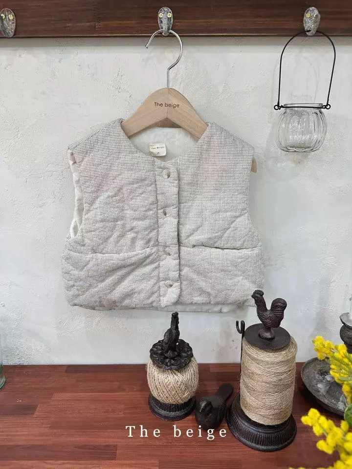 The Beige - Korean Children Fashion - #kidsstore - Check Vest - 2