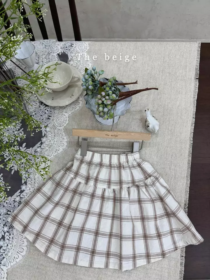 The Beige - Korean Children Fashion - #kidzfashiontrend - Check Cancan Skirt - 2