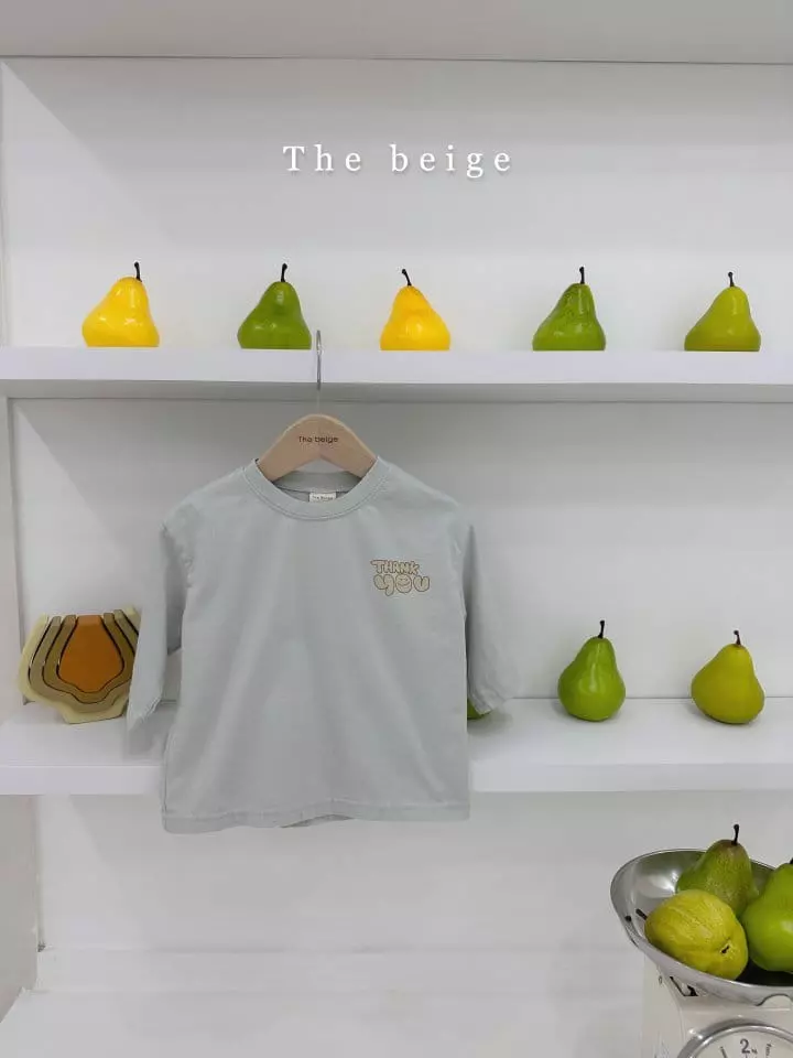 The Beige - Korean Children Fashion - #littlefashionista - Thank You Paint Tee