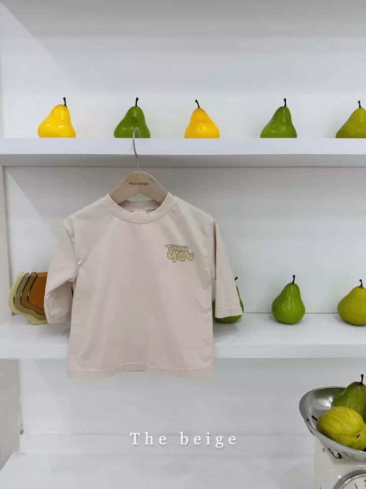 The Beige - Korean Children Fashion - #minifashionista - Thank You Paint Tee - 3