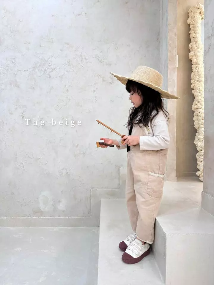 The Beige - Korean Children Fashion - #prettylittlegirls - Circle Dungarees Pants - 8