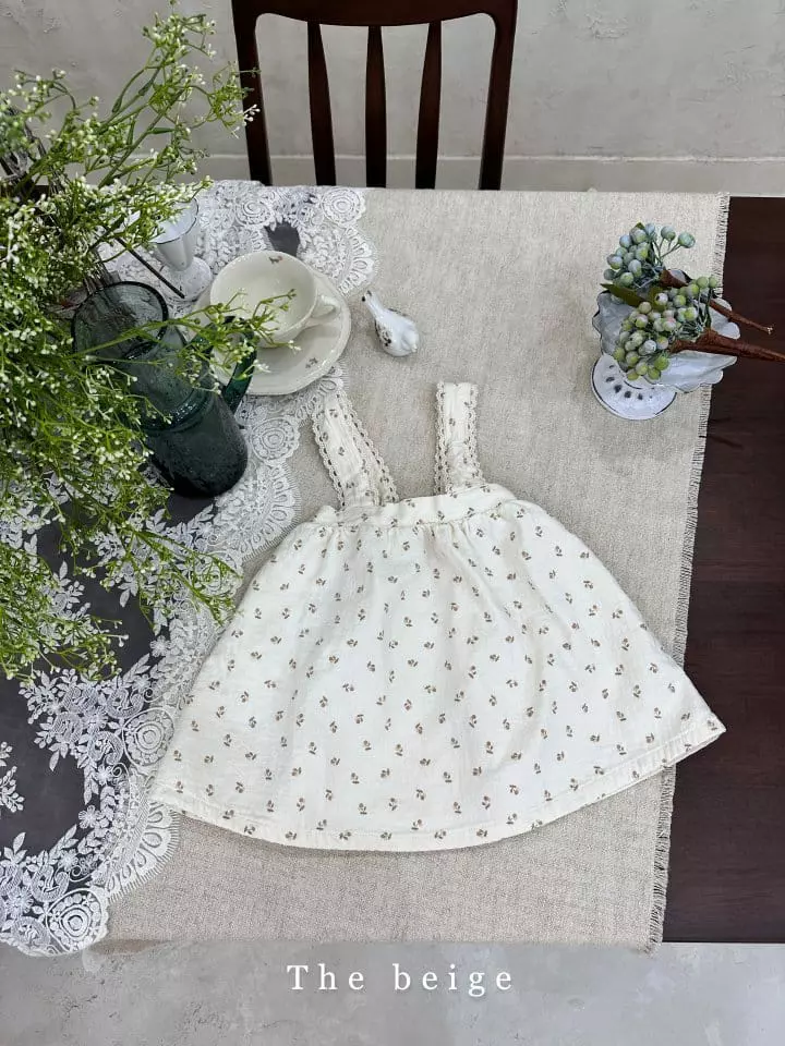 The Beige - Korean Children Fashion - #prettylittlegirls - Lace Dungarees Skirt - 5