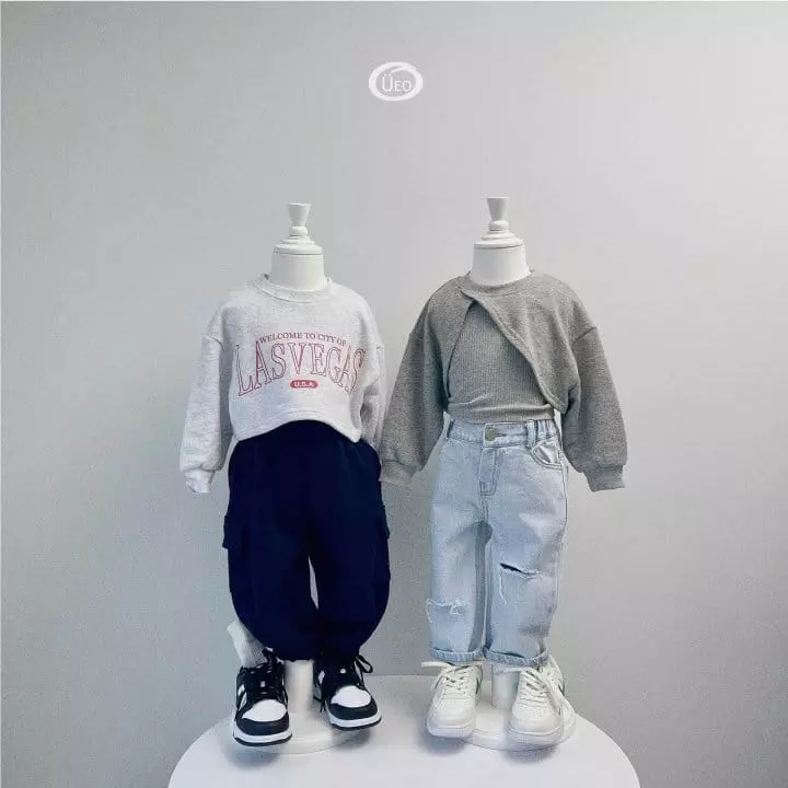U Eo - Korean Children Fashion - #Kfashion4kids - Crop Sleeveless Top Bottom Set - 6