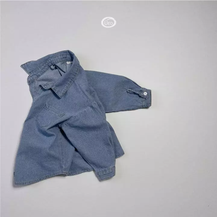 U Eo - Korean Children Fashion - #kidzfashiontrend - Dandy Denim Shirt - 4