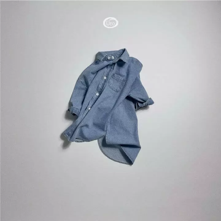 U Eo - Korean Children Fashion - #Kfashion4kids - Denim Long One-piece - 2