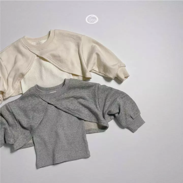 U Eo - Korean Children Fashion - #kidsshorts - Crop Sleeveless Top Bottom Set - 4