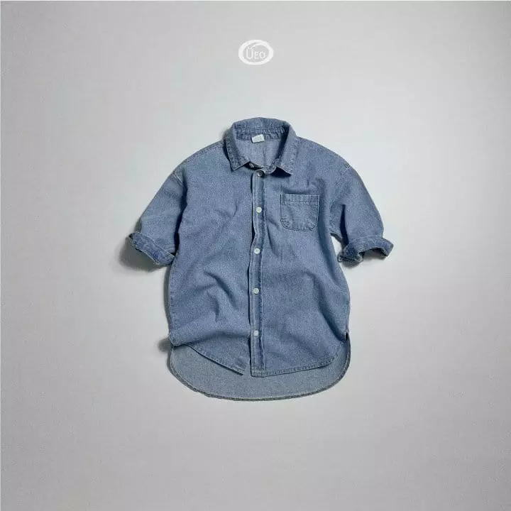 U Eo - Korean Children Fashion - #kidzfashiontrend - Denim Long One-piece