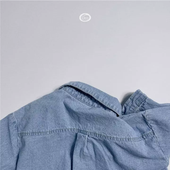 U Eo - Korean Children Fashion - #littlefashionista - Denim Long One-piece - 3