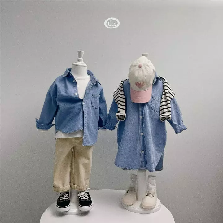 U Eo - Korean Children Fashion - #magicofchildhood - Dandy Denim Shirt - 6