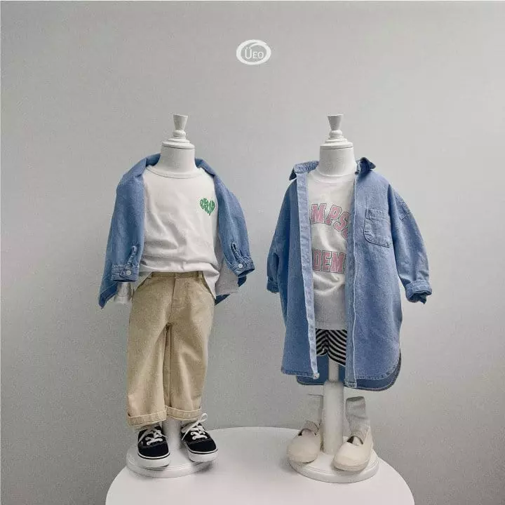 U Eo - Korean Children Fashion - #prettylittlegirls - Dandy Denim Shirt - 8