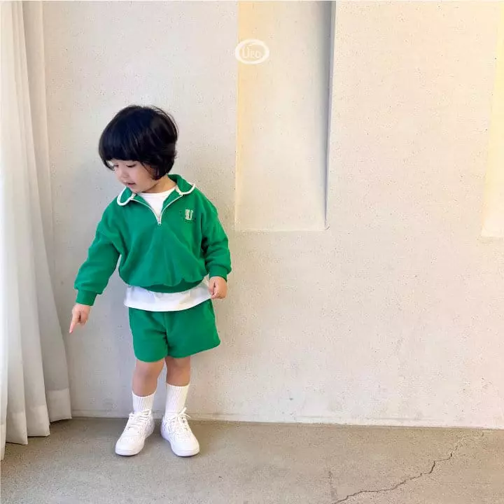 U Eo - Korean Children Fashion - #todddlerfashion - Terry Anorak Top Bottom Set - 10