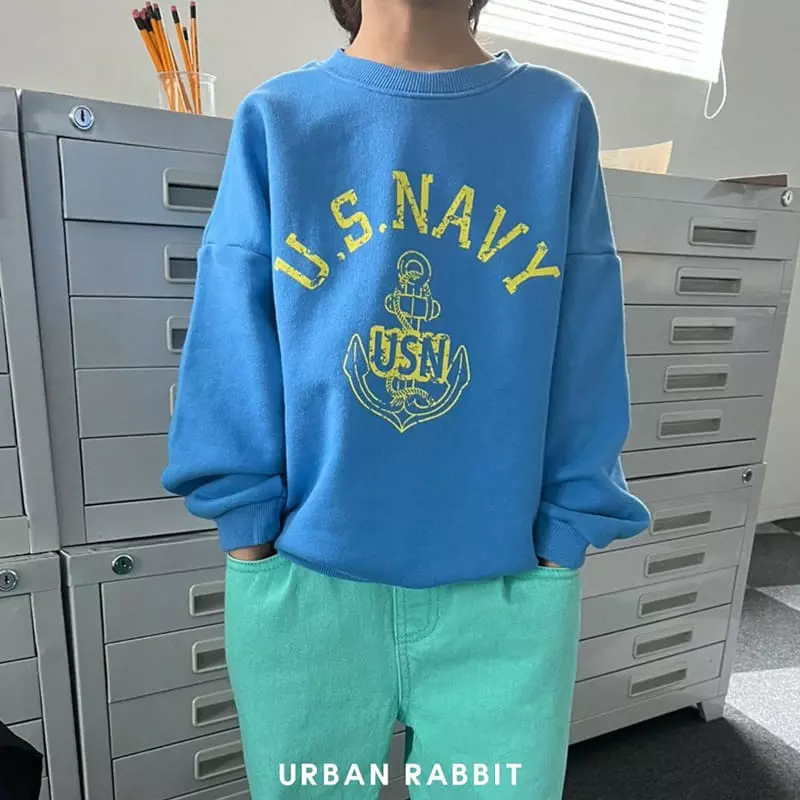 Urban Rabbit - Korean Children Fashion - #designkidswear - Navy Sweatshirt - 7