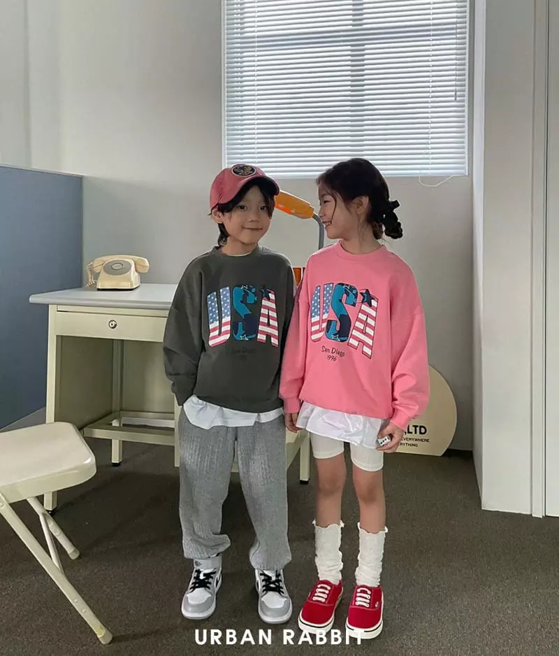 Urban Rabbit - Korean Children Fashion - #littlefashionista - USA Sweatshirt - 3