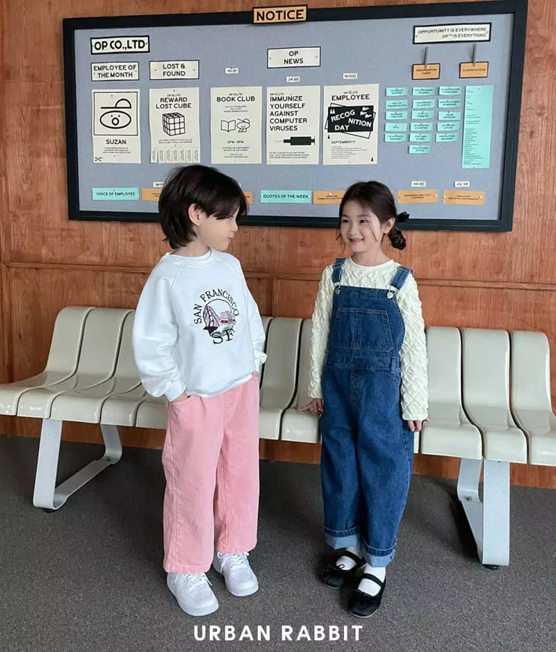 Urban Rabbit - Korean Children Fashion - #minifashionista - Sanfran Embrodiery SWEatshirt - 2