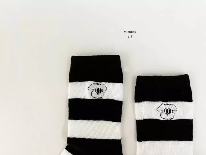 V Bunny - Korean Children Fashion - #childofig - Notty Socks Set - 6