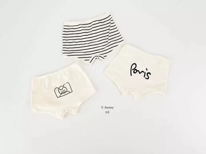 V Bunny - Korean Children Fashion - #kidzfashiontrend - Paris Underwear Set - 11