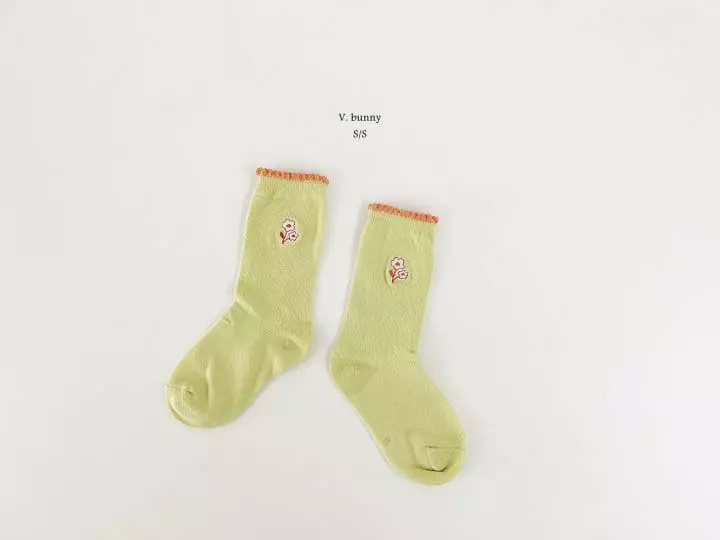 V Bunny - Korean Children Fashion - #littlefashionista - Spring Socks Set - 7