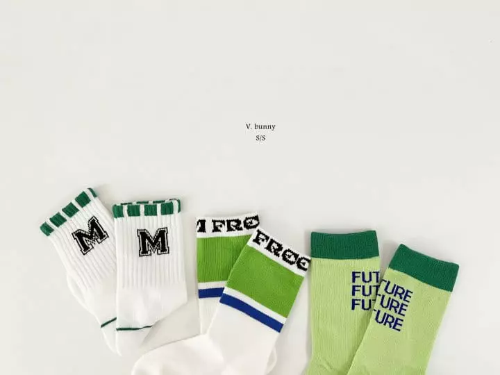 V Bunny - Korean Children Fashion - #prettylittlegirls - MI Socks Set - 6