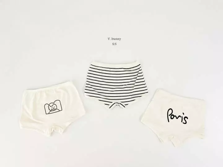 V Bunny - Korean Children Fashion - #todddlerfashion - Paris Underwear Set