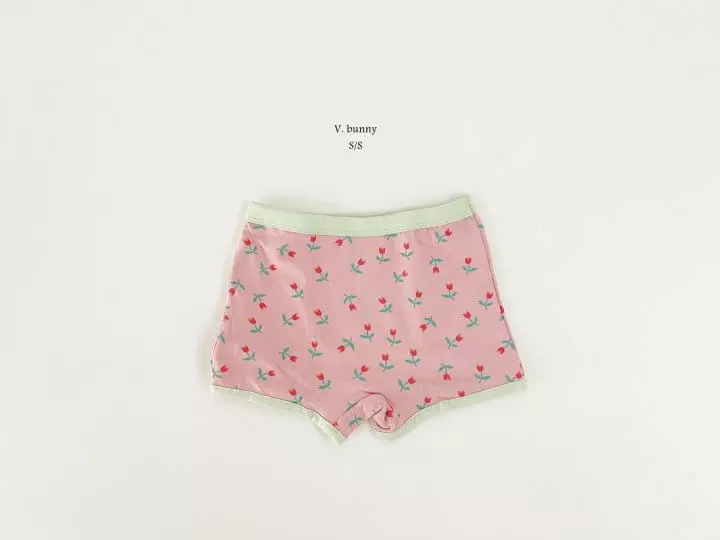 V Bunny - Korean Children Fashion - #toddlerclothing - Flower Underwear Set - 5