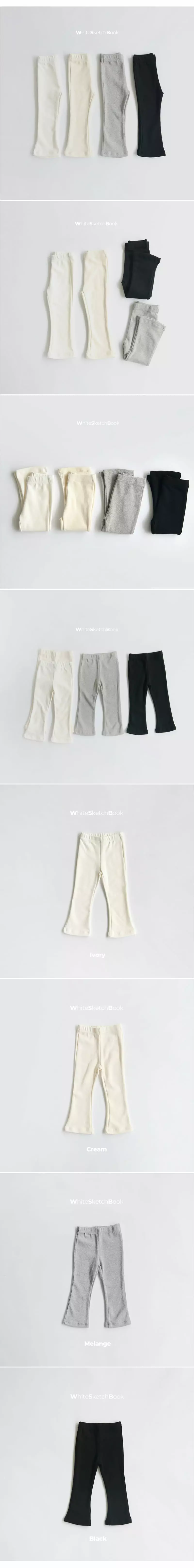 Whitesketchbook - Korean Children Fashion - #Kfashion4kids - Bootscut Leggings - 3