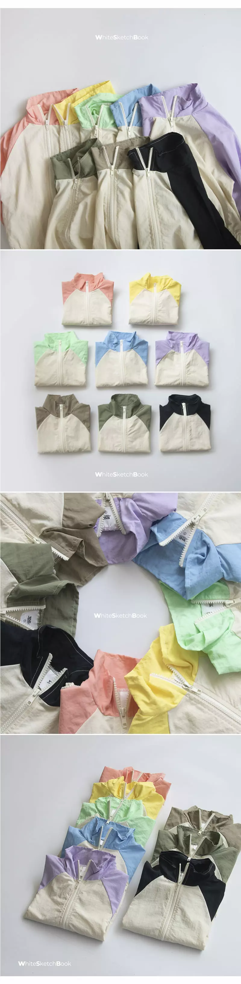 Whitesketchbook - Korean Children Fashion - #prettylittlegirls - Windbreaker Zip-up - 4