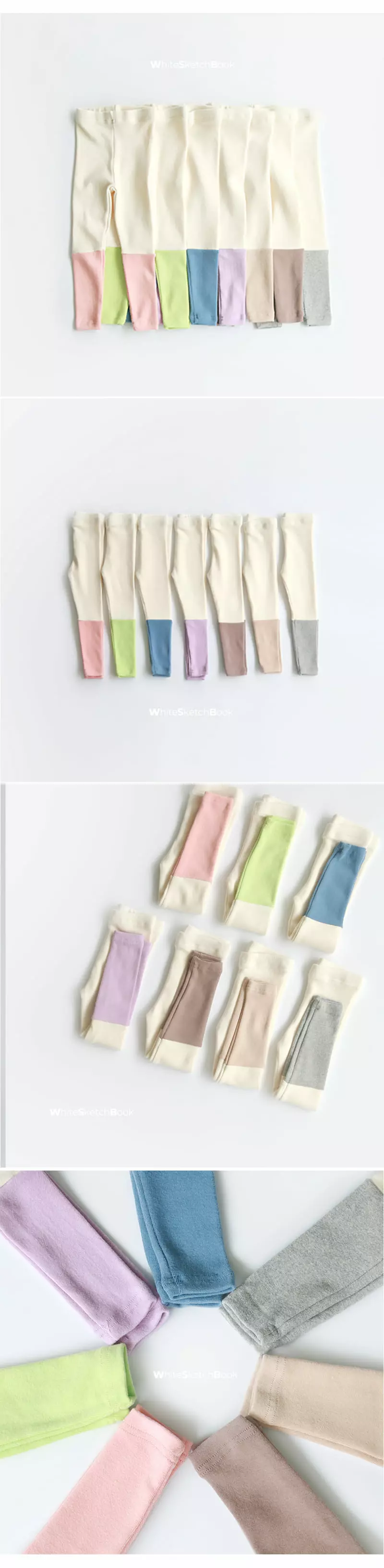 Whitesketchbook - Korean Children Fashion - #fashionkids - Peach Color Leggings - 3