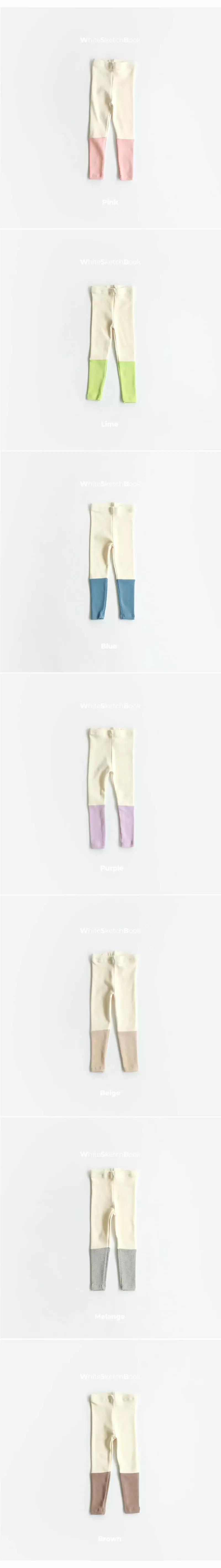 Whitesketchbook - Korean Children Fashion - #fashionkids - Peach Color Leggings - 4