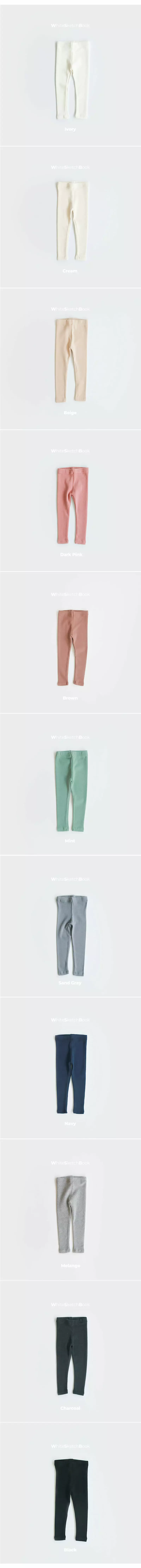 Whitesketchbook - Korean Children Fashion - #kidsshorts - Toktok Leggings - 4