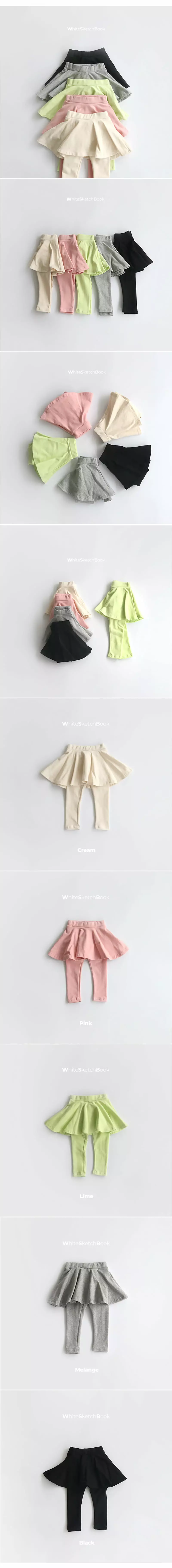 Whitesketchbook - Korean Children Fashion - #kidzfashiontrend - Spring Skirt Leggings - 3