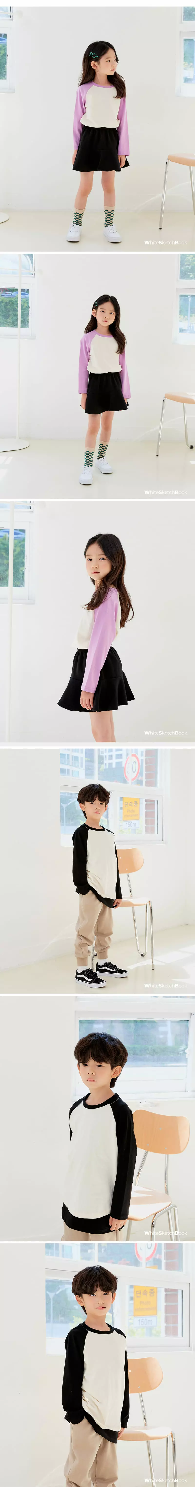 Whitesketchbook - Korean Children Fashion - #magicofchildhood - Raglan Tee - 2