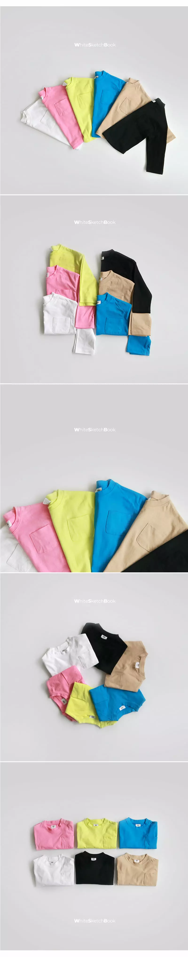 Whitesketchbook - Korean Children Fashion - #toddlerclothing - Single Pocket Tee - 4